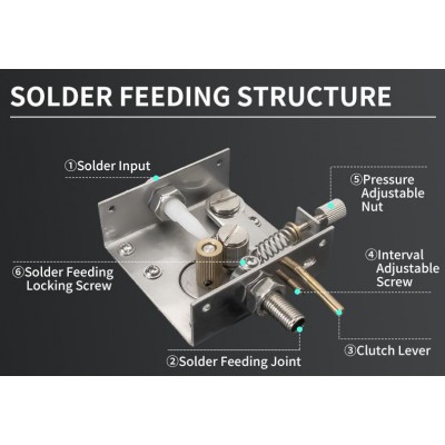 SS-955B Estación de soldadura digital 60W con aporte de estaño de Proskit