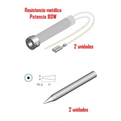 Soldador Autónomo de potencia profesional 80W - HRV7541