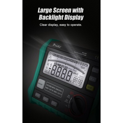 MT-4105 Medidor digital de resistencia de tierra de Proskit, Telurómetro
