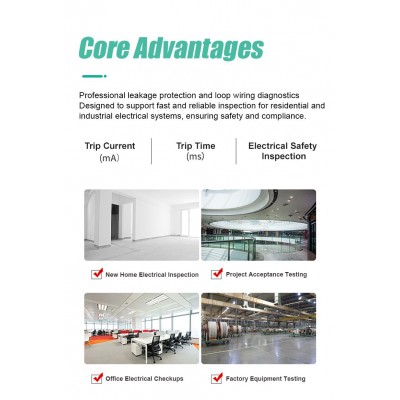 MT-4109 Medidor digital de RCD / LOOP de Proskit