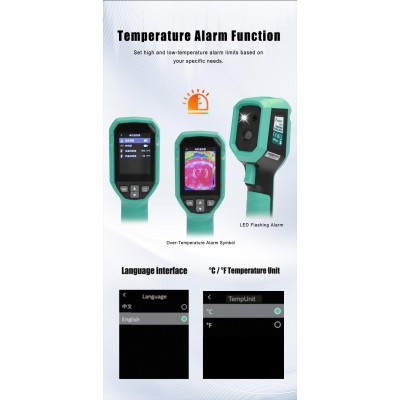 Termómetro de infrarrojos con cámara termográfica de Proskit MT-6120