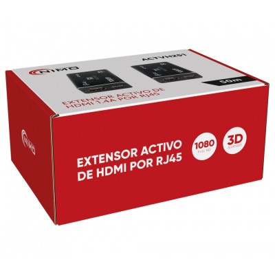 Prolongador activo HDMI, RJ45x1 UTP/FTP hasta 50m - ACTVH251