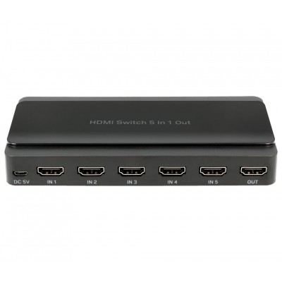 Conmutador HDMI Switch 5 Entradas 1 Salida con telemando - ACTVH005