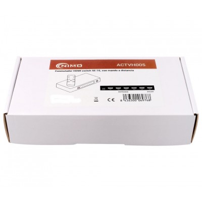 Conmutador HDMI Switch 5 Entradas 1 Salida con telemando - ACTVH005