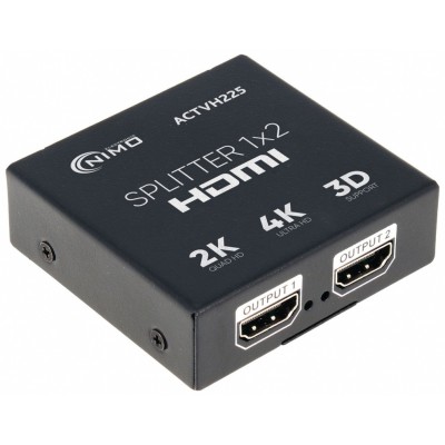 Repartidor activo de señal HDMI splitter 4K 3D 1 entrada 2 salidas - ACTVH225
