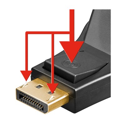 Adaptador DVI-D 24+1 hembra a DisplayPort macho - CON173