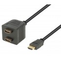 Adaptador HDMI macho a 2 HDMI hembra - CON157