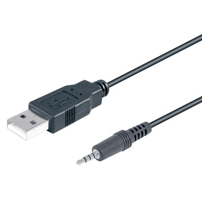 Conexión USB-A 2.0 macho a Jack 3,5mm macho 4 pin carga y datos - WIR105