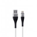 Cable de iPhone Lightning 2.1A 1.0M Protección Aluminio Enmallado - CB705