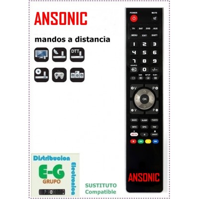 ANSONIC Mando a Distancia sustituto del original