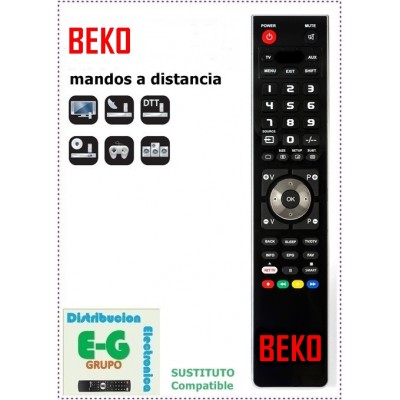 BEKO Mando a Distancia sustituto del original