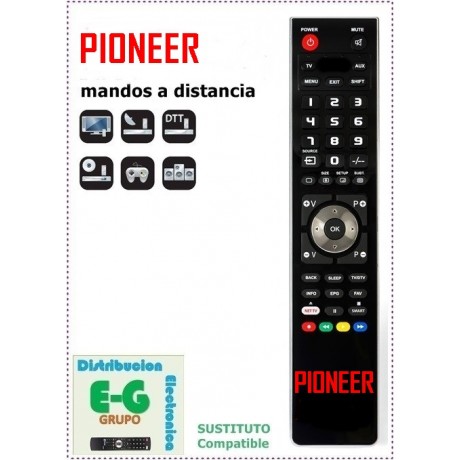 PIONEER Mando a Distancia sustituto del original