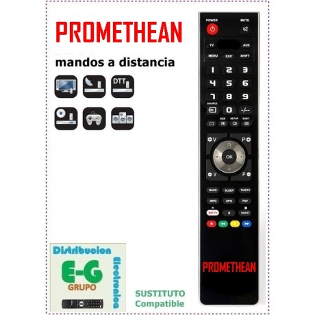 PROMETHEAN Mando a Distancia sustituto del original