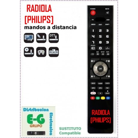 RADIOLA [PHILIPS] Mando a Distancia sustituto del original