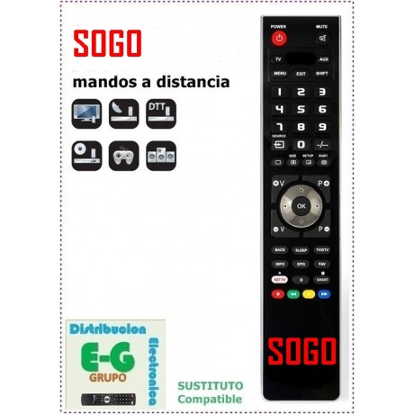 SOGO Mando a Distancia sustituto del original