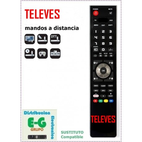 TELEVES Mando a Distancia sustituto del original