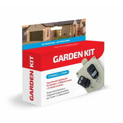 Kit receptor Superior + 2 emisores radiofrecuencia 433.92Mhz especial luces Jardín