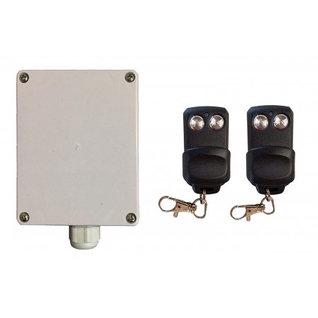 Kit receptor Superior + 2 emisores radiofrecuencia 433.92Mhz especial luces Jardín