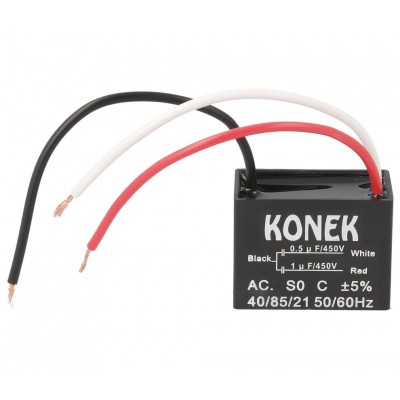 Condensador KONEK doble de arranque y marcha de motor 1-0.5MF