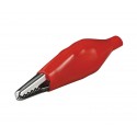 Pinza de cocodrilo aislada roja de 46mm - (50 unidades) CON612