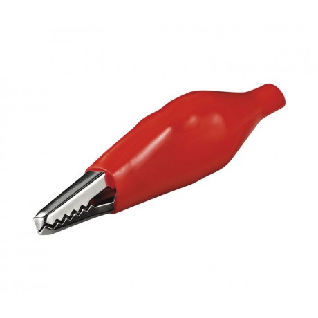 Pinza de cocodrilo aislada roja de 46mm - (50 unidades) CON612