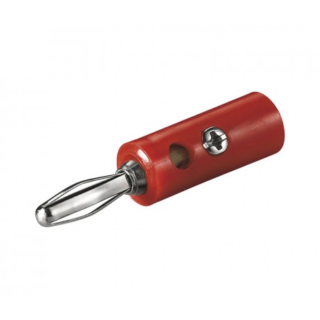 Banana macho de 4.0mm roja (bolsa 25 unidades) - CON629