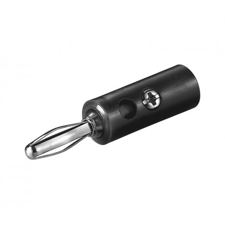 Banana macho de 4.0mm negra (bolsa 25 unidades) - CON631