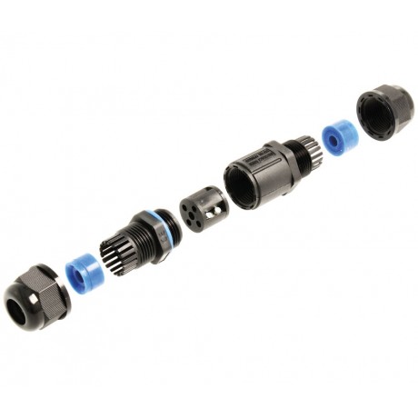 Conector empalmador eléctrico estanco IP68 3 vías (Bolsa 5 unidades) - CON5210