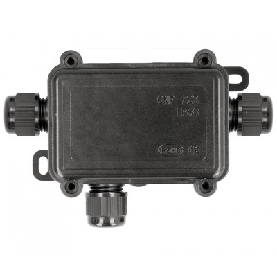 Caja para empalmes y derivaciones eléctricas IP68 3 vías (Bolsa 2 unidades) - BOX1001
