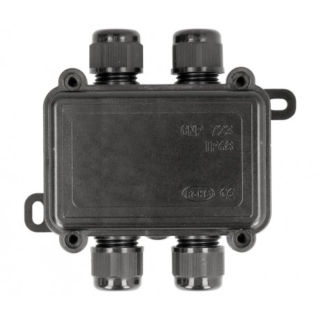 Caja para empalmes y derivaciones eléctricas IP68, 4 vías (Bolsa 2 unidades) - BOX1002