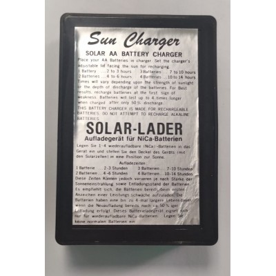Cargador SOLAR de baterías AA