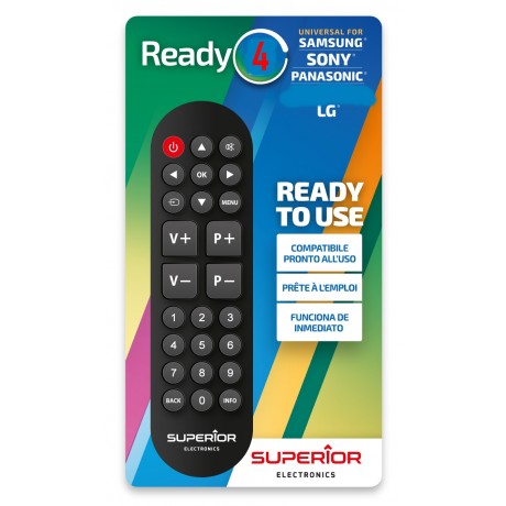 Mando a distancia universal para LG, Samsung, Sony, Panasonic - Ready4