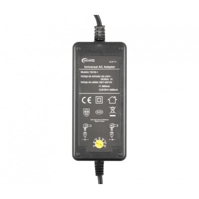 ALM170 Alimentador Regulable Manual 5..15Vcc/36W/3.000mA Máximo