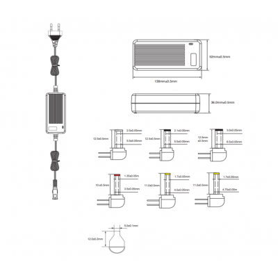 ALM173 Alimentador Regulable Manual 9..24Vcc/60W/33300mA Máximo