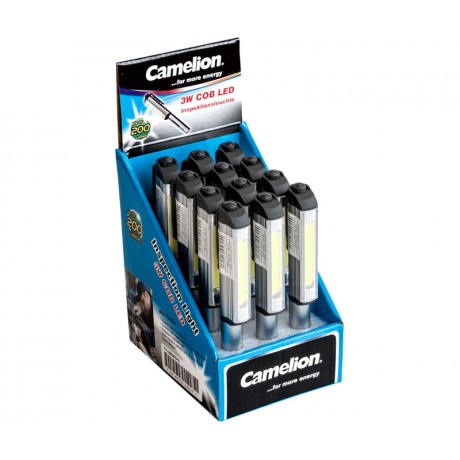Expositor de 12 linternas tipo lápiz y clip magnético MAGNETIC CLIP