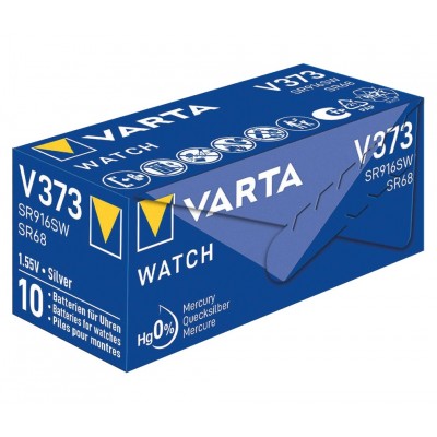 Pila botón Oxido Plata para relojería 373 de Varta - 373-SR916SW