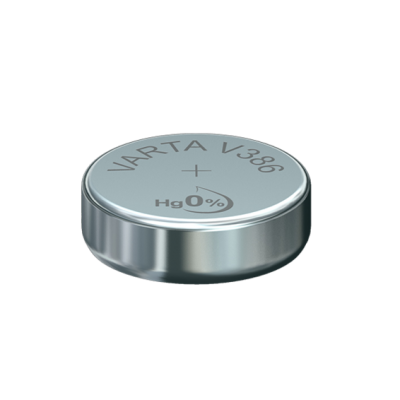 Pila botón Oxido Plata para relojería 386 de Varta - 386-SR43SW
