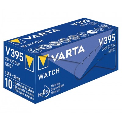 Pila botón Oxido Plata para relojería 395 de Varta - 395-SR927SW