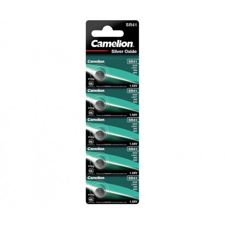 Pila de botón para Reloj de Oxido de Plata SR41W de Camelion