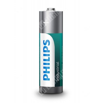 Pila alcalina PHILIPS Industrial LR6, AA (Caja de 10 unidades)