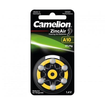 Pila para audífono A10, PR10 de Camelion