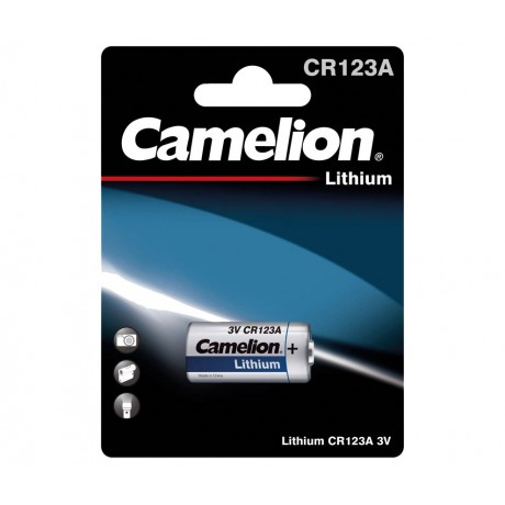 Pila Litio para Fotografía CR123A, DL123 de Camelion
