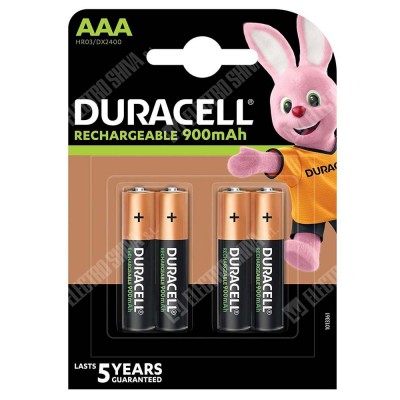 Pila Recargable HR-03 AAA-Dx2400 900mAh de Duracell
