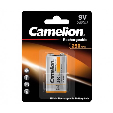 Pila Recargable RC22, 9V/250mAh NI-MH de Camelion