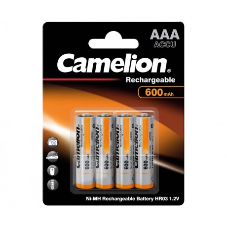 Pila Recargable AAA 1,2V/600mAh NI-MH de Camelion
