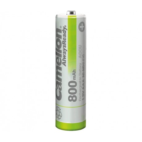 Pila Recargable AAA 1,2V/800mAh NI-MH Pre-cargada de Camelion