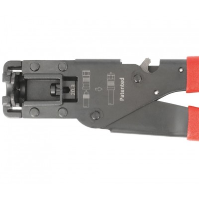 6PK-508 Crimpadora por compresión para conectores F, RG59, RG6, RG58 de Proskit