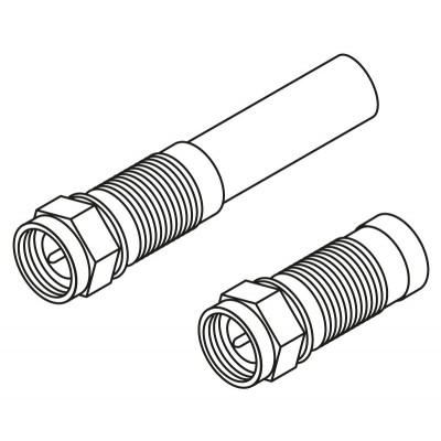 6PK-508 Crimpadora por compresión para conectores F, RG59, RG6, RG58 de Proskit