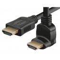 Conexión HDMI macho recto - macho acodado Izquierdo, 1.0m - WIR800