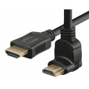 Conexión HDMI macho recto - macho acodado derecho, 2.0m - WIR812